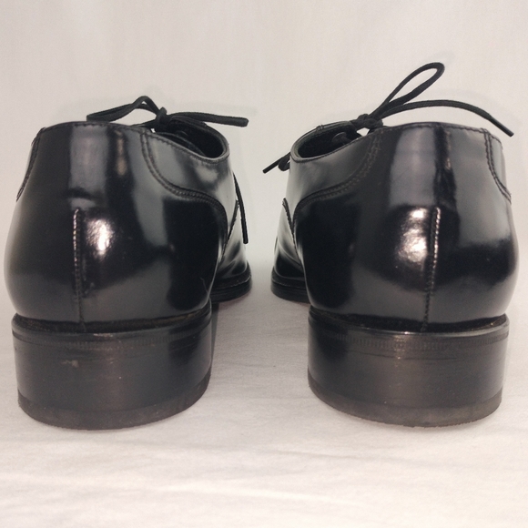Florsheim 'Lexington Brogue' Black Patent Leather Lace-Up Oxford Sz. 8D EUC - Picture 11 of 16